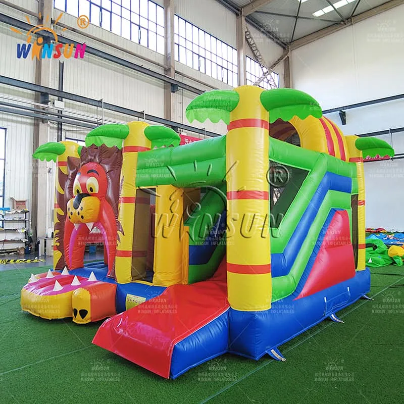 Jungle Lion Commercial Inflatable Combo